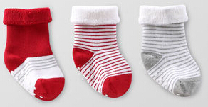 婴儿2015春秋弹性保暖毛巾袜子三件装